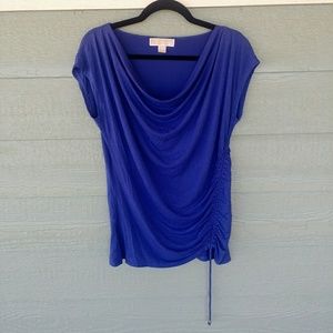 Michael Kors Scoop Neck Drawstring Top
